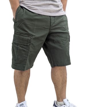 Timberland Cargo Shorts Twill Summer Half Trousers Casual Cotton Beachwear - Grey