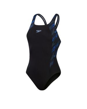 Speedo Hyper Boom Muscle Back Swimsuit - Black