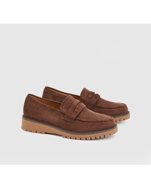 Good for the Sole Sidnie Faux Suede Super Padded Loafers - Brown