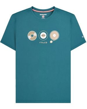Lambretta A Way Of Life Vinyl Record T-Shirt (Gulf Coast) - Blue