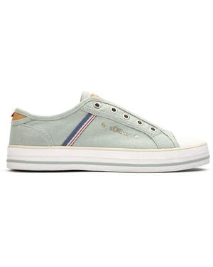 S.oliver Canvas Slip-on Sneakers - Grijs