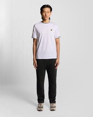 Lyle & Scott Straight Leg Cotton Jogger - White