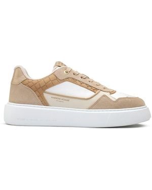 Android Homme Oversized Forum Court Trainers - White