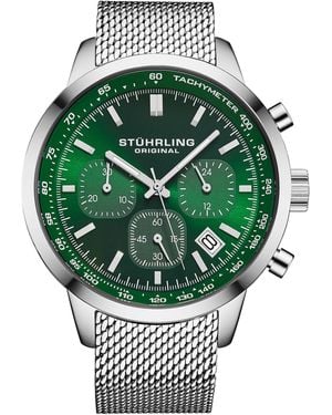 Stuhrling Chronoport 4082 44Mm - Green