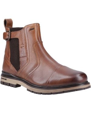 Pod Apollo Leather/Textile Boots - Brown