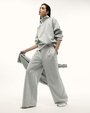 River Island Wide Leg Trousers Tailored - Grey