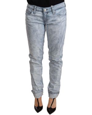 Acht Skinny Acid Wash Jeans - Blauw