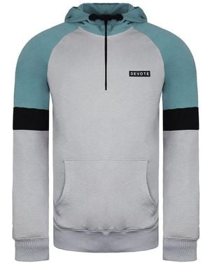 Devote London Drew /Teale Hoodie - Grey