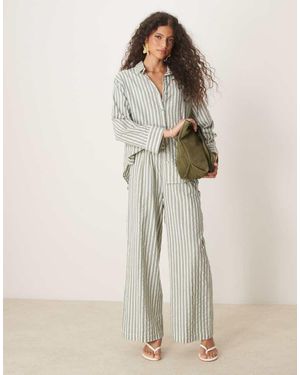 Nobody's Child Tamar Linen Shirt Co-Ord - Natural