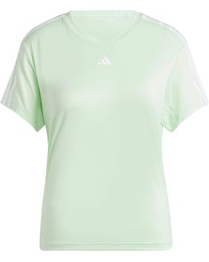 adidas Originals Aeroready Train Essentials 3-Stripes Tee - Green