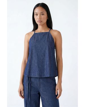 Boohoo Chambray Cami Top - Blue