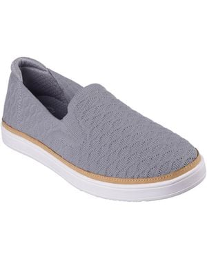 Skechers Coast Drive Textured Slip-On Loafers - Blue