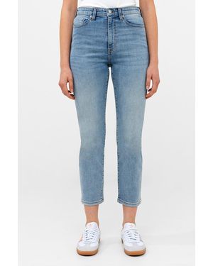 French Connection Mid Cotton Stretch Cigarette Style Ankle Grazer Denim Jean - Blue