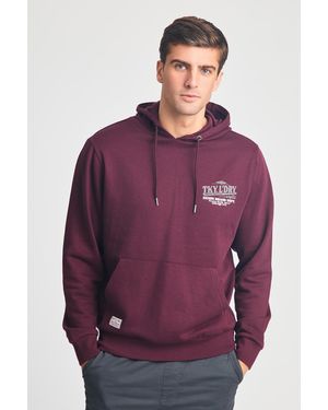Tokyo Laundry Printed Hoody With Drawcord - Purple