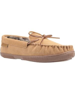 Hush Puppies Ace Slip On Leather Slipper - Natural