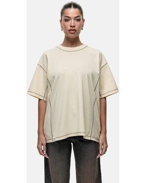 Good For Nothing Vintage Oversized T-Shirt - Natural