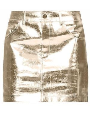Amy Lynn Amylynn Metallic Patterned Mini 5 Pocket Skirt