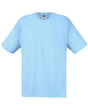 Fruit Of The Loom Screen Stars Original Full Cut Short Sleeve T-Shirt - Blue