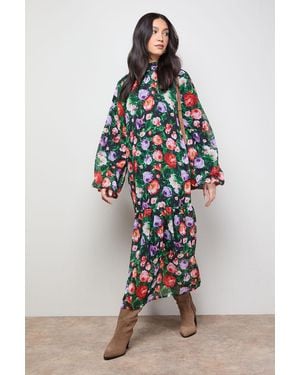 Oasis Trapeze Boho Maxi Dress - Multicolour
