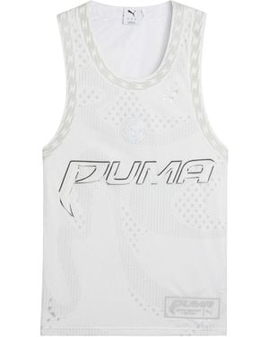 PUMA Ladies Mesh Performance Basketball Jersey - White