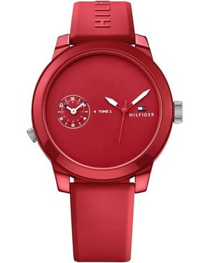 Tommy Hilfiger Denim Watch 1791323 Rubber - Red