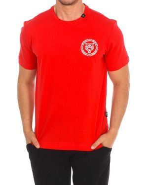 Philipp Plein Tips412 Short Sleeve T-Shirt - Red