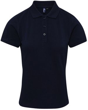 PREMIER Ladies Coolchecker Plus Piqu Polo With Coolplus - Blue