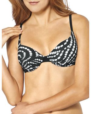 Triumph 10195628 Streams Of Pearls Push-Up Bikini Top - Black
