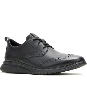 Hush Puppies Advance Leather Lace-Up Shoes - Black