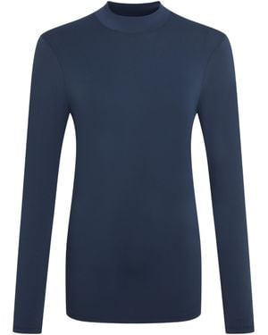 Craghoppers Ladies Nosilife Mock Neck Long-Sleeved Golf T-Shirt - Blue