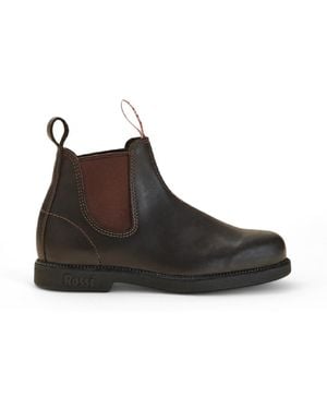 Rossi Boots 607 Booma Moss Leather Chelsea - Brown