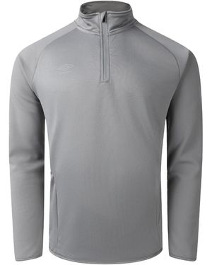 Umbro Sportswear Quarter Zip Sweatshirt (Griffin) - Grey