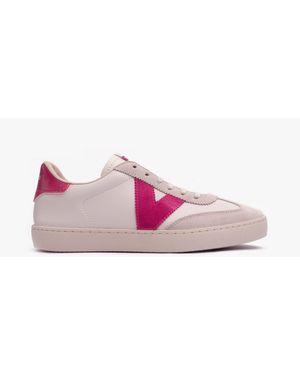 Victoria Berlin Faux Leather & Split Trainers Fucsia - Pink