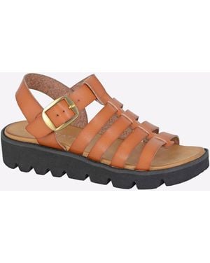 Cipriata Azia Wedge Sandal - Brown