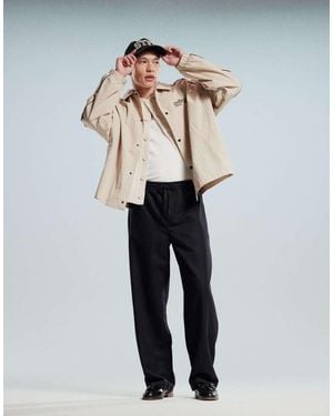 ASOS Pull On Smart Wide Leg Trousers - Black