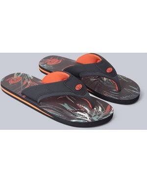 Mountain Warehouse 'Jekyl' Flip Flops With Soft Padded Upper Straps Slip-On Beach Sandals Outdoors - Grey