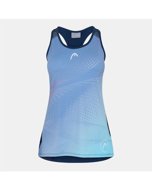 Head Y Tank Crew Neck Sleeveless - Blue