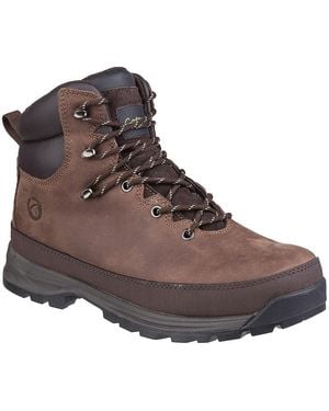 Cotswold Sudgrove Lace Up Hiking Boots Leather - Brown