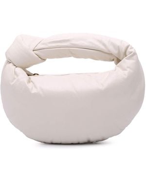 Bottega Veneta Knot Hobo Bag Padded Design - White
