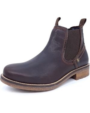 Wrangler Hill Chelsea Leather Boots - Blue