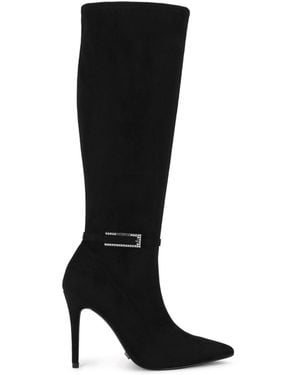 Carvela Kurt Geiger Suedette Blanca Knee Boots - Black