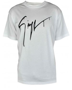 Giuseppe Zanotti T-shirt Wit - Grijs