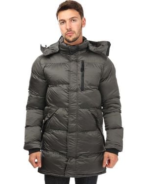 Loyalty And Faith Mentos Long Puffer Jacket - Grey