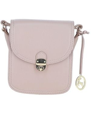 Ashwood Leather Elegant Crossbody Bag With Twist Lock - Pink