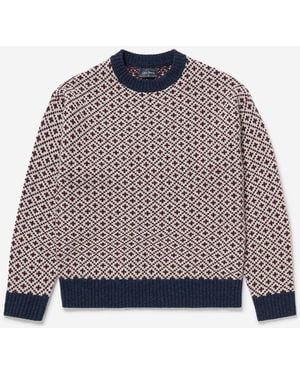 Oliver Sweeney Lambswool Crew Neck Jumper - Multicolour