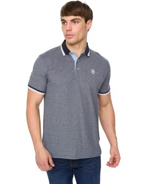 Crosshatch Mettormoore Polo Shirt Cotton - Blue