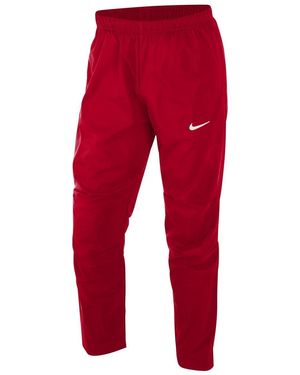 Nike Solid Patterned Slim Track Trousers - Red