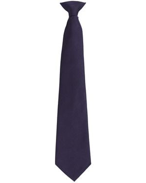 PREMIER Adult Colours Fashion Plain Clip-On Tie - Purple