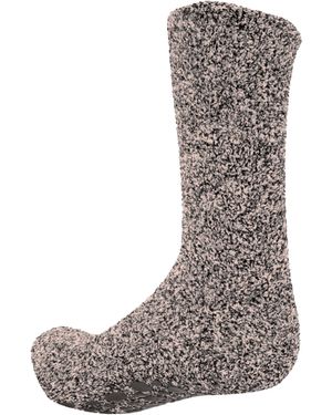 floso Warme Slippersokken Met Rubberen Antislip Grip (bruin)
