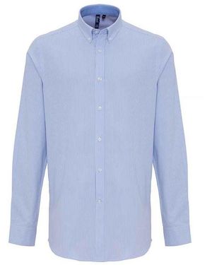 PREMIER Striped Semi-Fitted Oxford Long-Sleeve Shirt - Blue